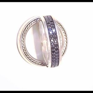 David Yurman Men’s Streamline Black Diamond ring
